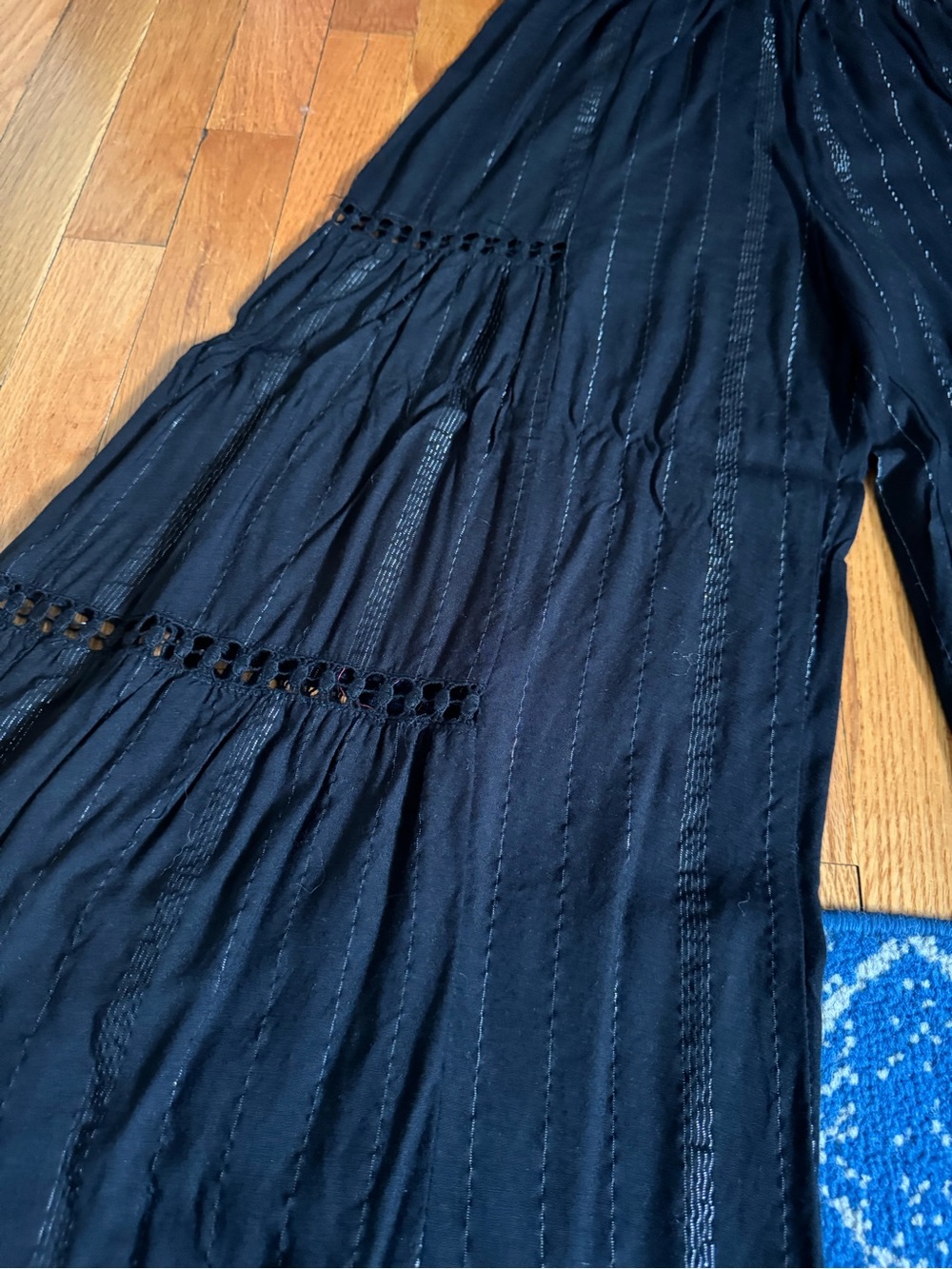 ANGIE Black Wide-Leg Pants - Picture 2 of 4